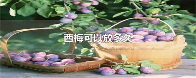 ​西梅是不是要放一段时间 西梅干能放多久
