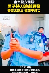 ​匕首男子持刀刺警被击毙：内幕曝光，通报细节揭秘！